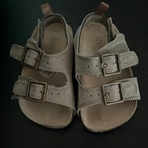 OshKosh B'gosh Tan and Brown Sandals with Adjustable Straps